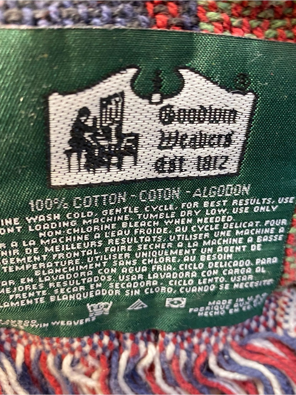 American Sleigh Ride, Christmas Tapestry Throw Blanket, 70 x 50, Goodwin Weavers - Picture 5 of 8